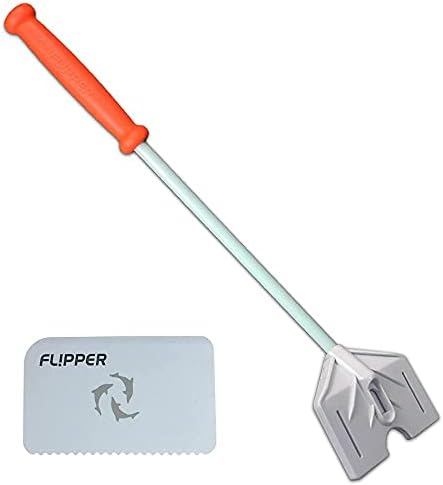 Fl! Pper Flipper Platinum Aquarium Raspper Tool - Limpador de tanque de peixes de vidro e acrílico - limpador de vidro