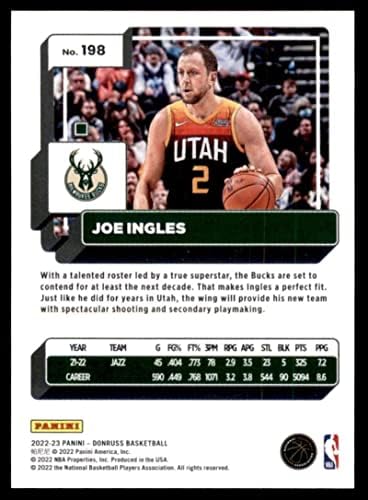 Joe Ingles 2022-23 Donruss 198 NM+ -MT+ NBA Basketball Bucks
