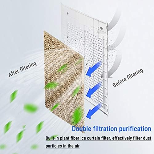ISOBU LILIANG- Ar condicionado portátil móvel, resfriador de ar evaporativo ao ar livre, 3 velocidades de controle de ar