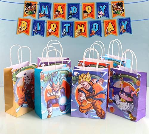 24 PCs Dragon Party Gift Sacos de festas/sacolas de doces de desenho animado, sacolas, sacolas de presente para crianças