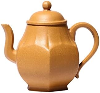 Wionc Seção dourada de argila de seis partidas lanterna de lanterna zisha tuapot made made kung-fu-uware roxo argila drinkware