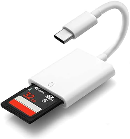 Terbelly USB-C Leitor de cartão SD tipo C Adaptador de cartão de memória Portátil para 2022- MacBook Pro 13/15/16,