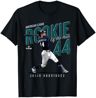 Novato do ano Julio Rodriguez Seattle MLBPA T-shirt