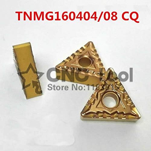 FINCOS 10PCS TNMG160404 CQ / TNMG160408 -CQ CNC Inserções CNC, ferramenta CNC torneira, aplique no processamento de aço, insira a ferramenta de giro Mtjnr / Wtjnr -: TNMG160408 CQ)