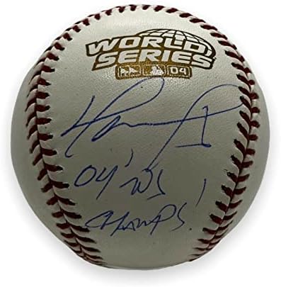 David Ortiz assinou autografado 2004 World Series Baseball com inscrição JSA - Bolalls autografados