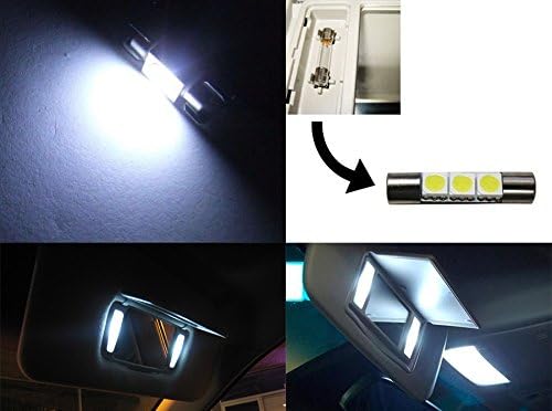Kit de luz LED de fit ig-zakt para 1999-2015 Honda Odyssey Xenon Vaidade Branca/Viseira Sun Bulbos Led Lids