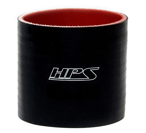 HPS 4,25 ID, 4 Comprimento, mangueira de acoplador de silicone, alta temperatura reforçada, 45 psi máx. Pressão, 350f máx. Temperatura, SC-8580-BLK, silicone, preto