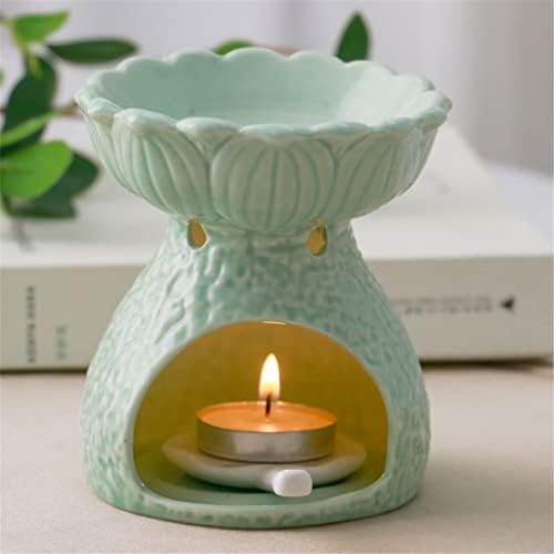 Czdyuf grande capacidade de cerâmica vela aromaterapia aroma aroma lâmpada decoração de casa essencial queimador de óleo com