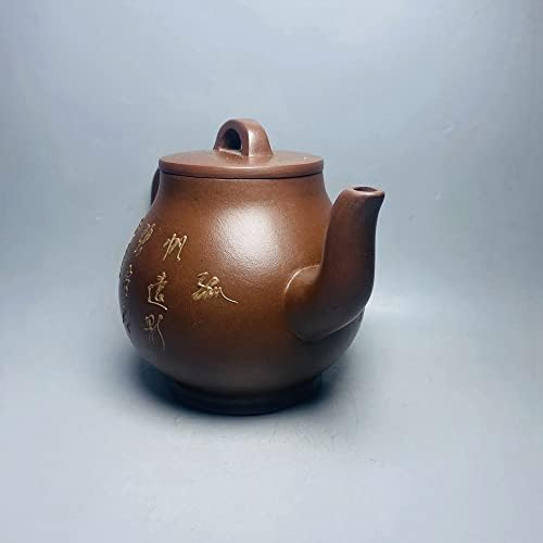 Lshacn chinês yixing zisha argila bels gongfu conjunto de chá de argila roxa pintura de argila com panela de água lama de areia roxa gu hanjun 400ml