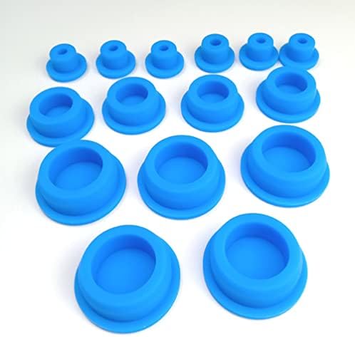 5pcs Blue Silicone Rubber Manguar