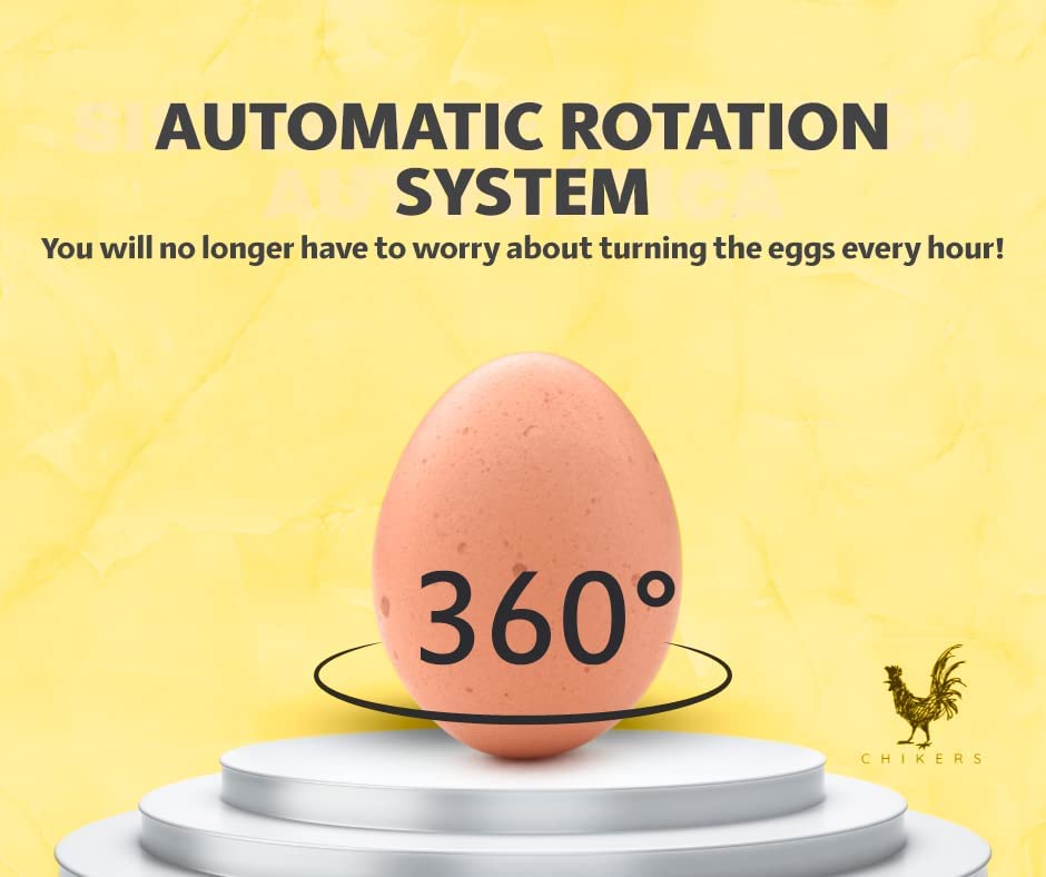 Incubadora de Chikers para chocar ovos de galinha com Candler de ovos, controle automático de temperatura e umidade - Encubadora