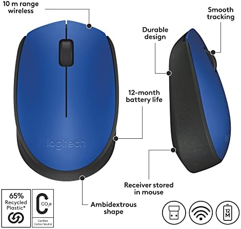 Mouse sem fio LOGITECH M170 PAR