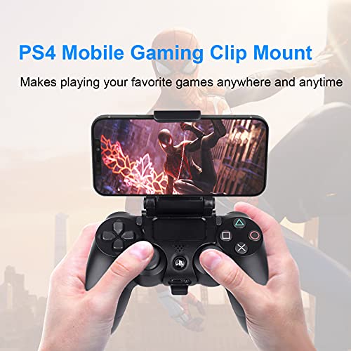 PS4 Controller Phone Mount Clip Holder para jogo remoto, suporte ajustável para o smartphone Android/iOS Smartphone Stand Stand