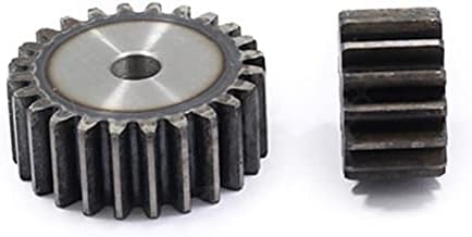 XMeifeits Industrial Gear 2pcs 1m 51/52teets engrenagem de esporão carbono 45# aço micro motor peças de transmissão caixas de engrenagem peças de acasalamento CNC Robot Acessórios