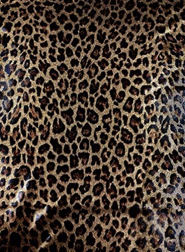 Folha de leopardo em tecido de spandex de poliéster no quintal