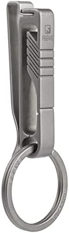 Tisur Belt Keychain Titanium Belt Loop Key Solder+Titanium Pill Case