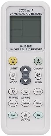 Controle remoto K-1028E Substitua 1000 em 1 controle remoto universal de A/C para a Universal York Trane WFI McQuary Transportador
