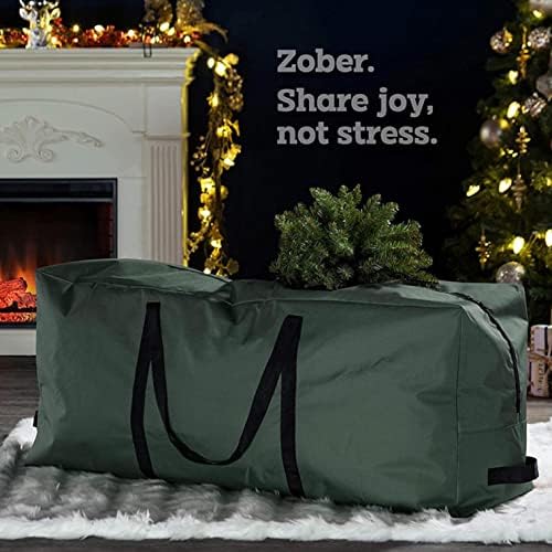 Sacos de árvore de Natal, sacos de lona de armazenamento de férias com alças de armazenamento pesado de armazenamento zíperes de armazenamento à prova d'água