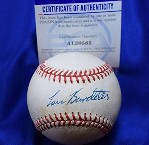 Lou Lew Burdette PSA DNA CoA Autograph National League ONL Baseball assinado - bolas de beisebol autografadas