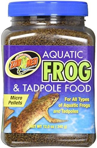 Zoo Med Aquatic Frog e girino, 12 onças, fabricado nos EUA, preto