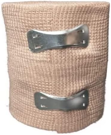 Elastic Bandage Wrap com clipes [pacote de 10] Rolos de compressão esportivos atléticos respiráveis ​​2 polegadas x 5 jardas esticadas para bandagens confortáveis ​​personalizadas no joelho, tornozelo, pulso
