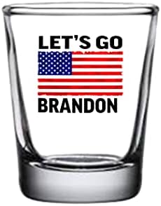 Engraçado, vamos lá, Brandon Shot Glass Gift para republicano ou conservador