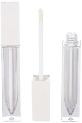 Tubos de brilho labial vazios com varinha de escova, KS Flair 12 pacote de 8 ml de brilho labial com tubos de varinha com rolhas de