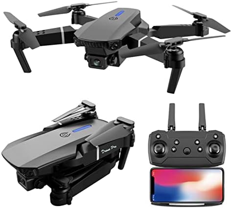 Drone com dupla câmera de 1080p HD FPV Gifts de controle remoto para meninos meninas com altitude Hold sem cabeça One Ajuste da velocidade