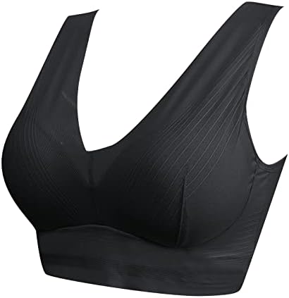 Wybaxz Sports Bra para administrar mulheres de roupas íntimas finas de copo completo Plus Size Sports Sports Bra Sutre -sutiã Tampa de peito de peito Bras