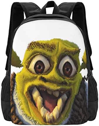 Backpack da Escola de Anime Pattern School da Backpack Backpack Backpack de Monster Green, bolsa escolar compatível com desenhos