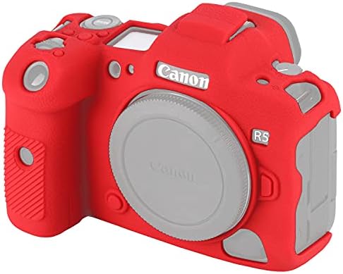 Caixa da câmera de capuz fácil para Canon EOS R5, textura anti-deslizamento, Snug Fit Soft Silicone Rubber Protetive Capa Protector Shell