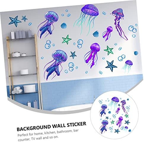 ABAODAM Decorativo adesivos de parede de crianças decoração de decoração do oceano adesivos removíveis de parede de vinil