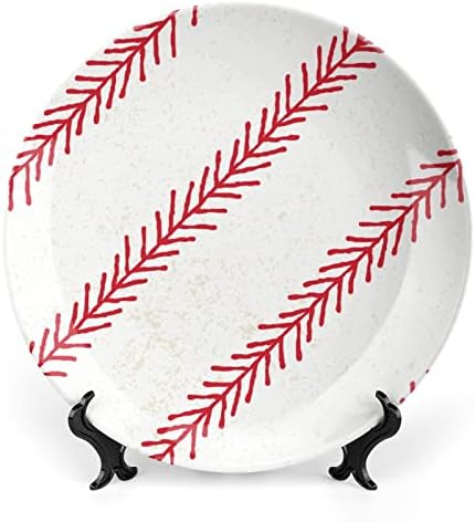 Baseballcustom Photo Bone China Decorativa Placa Decorativa Personalidade Cerâmica Crafts para homens Presentes de homens com exibição