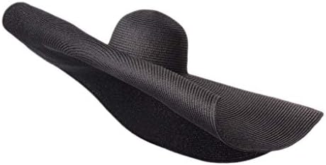 Chapéus de palha para mulheres Moda extra grande dobrável Sun Hat Beach Anti-UV Sun Protection Cap Cover