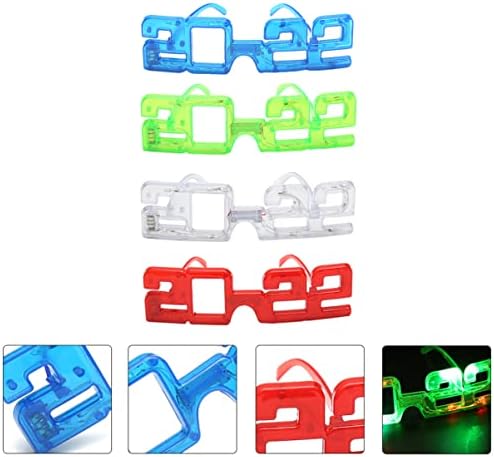 Bestoyard Kids Toys 20 PCS 2022 EYEGLASSES FELIZES ONENTE ANO NOVO ANO NOVE