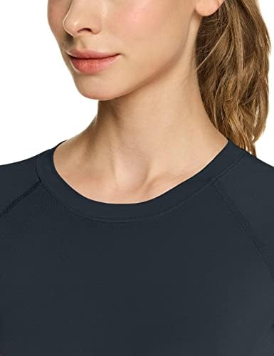 TSLA 1 ou 3 Pacote camisa de compressão esportiva feminina, tampas de treino de manga longa de ajuste seco fresco, camisetas