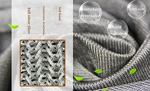 Cradzza - tecido de fibra de prata, tecido de faraday, pano de faraday de escudança de grau militar, anti -radiação, isolamento