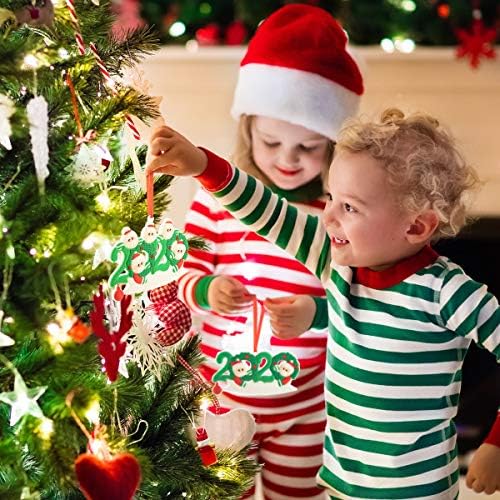 Ornamento de Natal personalizado de 2020 Nome de família personalizado, decorações de Natal, enfeites engraçados de Natal