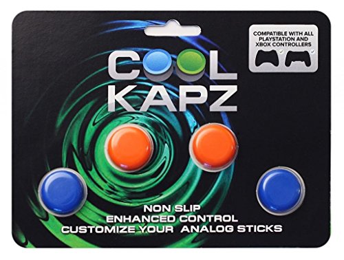 Coolkapz não deslize o controlador de jogos Joystick e D-Pad, laranja e azul