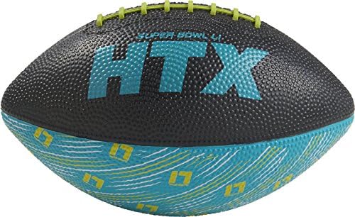Jarden Sports Licensing NFL Super Bowl LI Tamanho da juventude Futebol de borracha moldada, preto