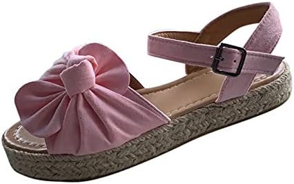 Sandálias de USyfakgh para mulheres casuais de verão feminina de tamanho grande tamanho de fivela de fivela