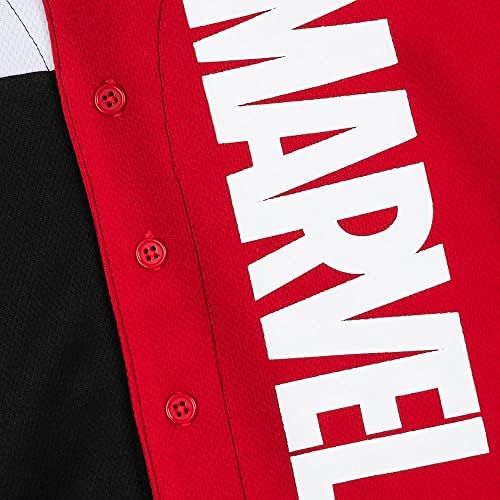 Jersey de beisebol da Marvel Logo para meninos pelo nosso universo