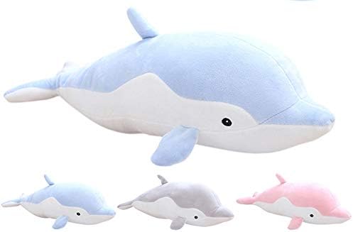 Cosgoo Snuggle Dolphin Backed Animal como travesseiro | Perfeito para brincar de sono. | Brinquedos para bebês
