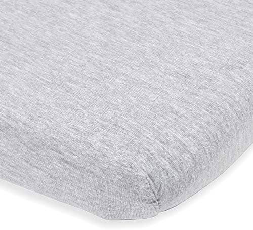 Joey + Joan Pack and Play Sheet Cetter - Compatível com 4moms Breeze Playard & Breeze Go Playard - se encaixa no colchão de 30 x 43 polegadas sem agrupamento - Heather Gray