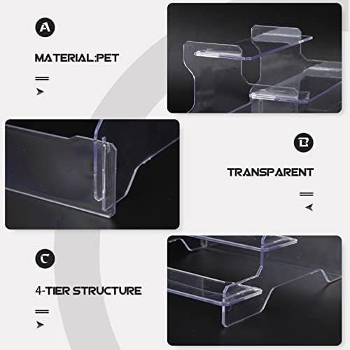 Figuras de ação de Zerodeko RISER STAND STAND ACRYLIC RACK CLEAR