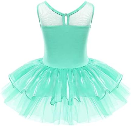 Oyolan Kids Girls Girls brilhantes corpete de lantejoulas Splice Tutu Dress Dance Darnela Delf Dress Ballerina Fancy Fantases