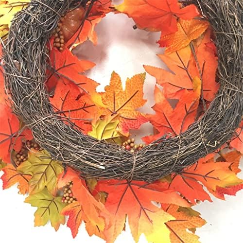 TJLSS Pumpkins Wreath Simulation Autumn Harvest Festival Wreath Simulation Wrinal