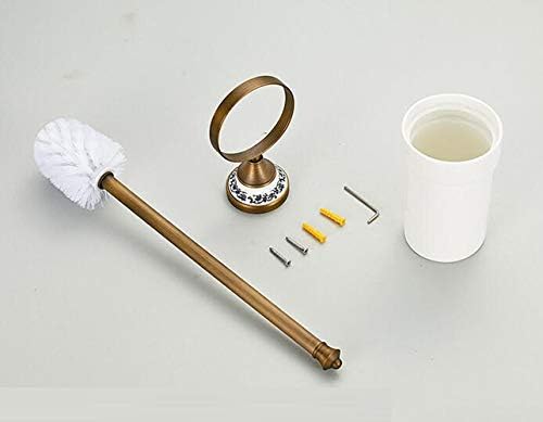 Conjunto de porta-escova de montagem em parede, escova de limpeza de vaso sanitário conjunto para armazenamento e organização