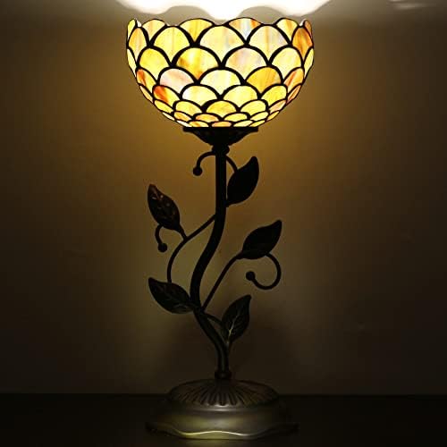 RhLamps Small Tiffany Table Lamp 8 Vidro de vidro de vitral Escalas