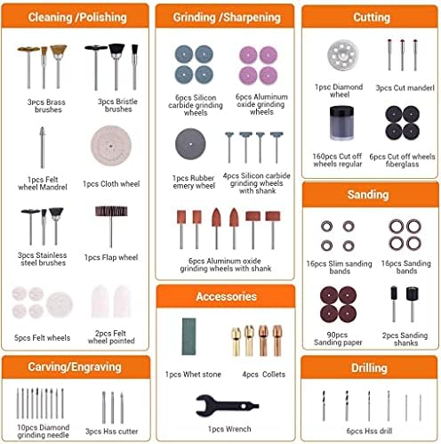 Kit de acessórios de ferramentas rotativas em Engndot e 27 peças Chave de fenda bimaterial